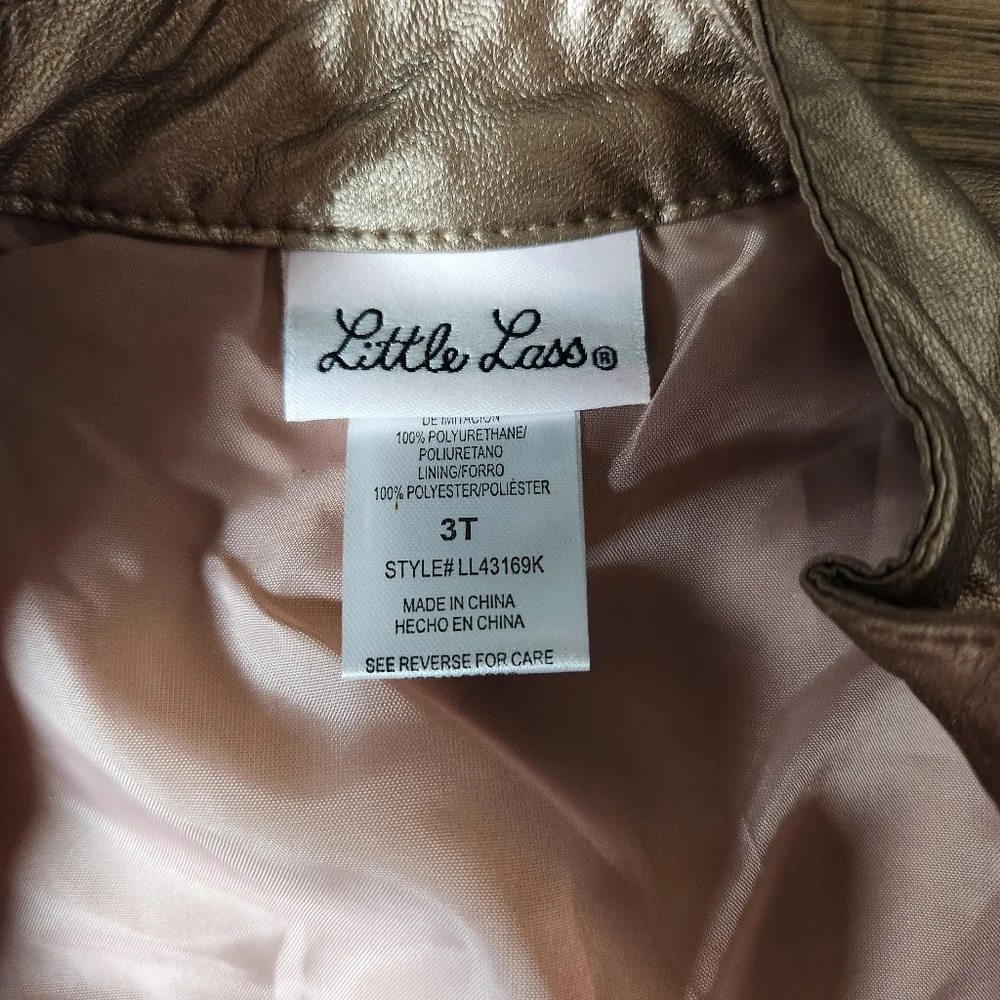 Little Lass 3-piece Metallic Heart Full of Love Jacket/Shirt/Pants Set Size 3T - Picture 13 of 16
